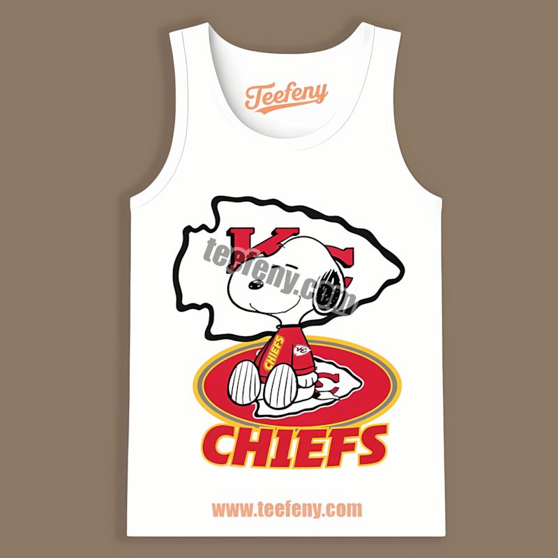 Kansas City Chiefs Snoopy Tattoo Logo On Arm Adults Tanktop Kansas City Chiefs Snoopy Tattoo Logo On Arm Adults Tanktop