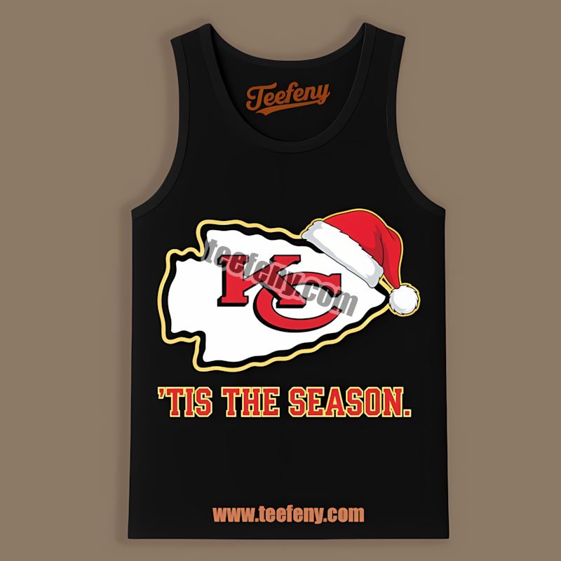 Kansas City Chiefs Tis The Season Christmas Graphic Tanktop Kansas City Chiefs Tis The Season Christmas Graphic Tanktop