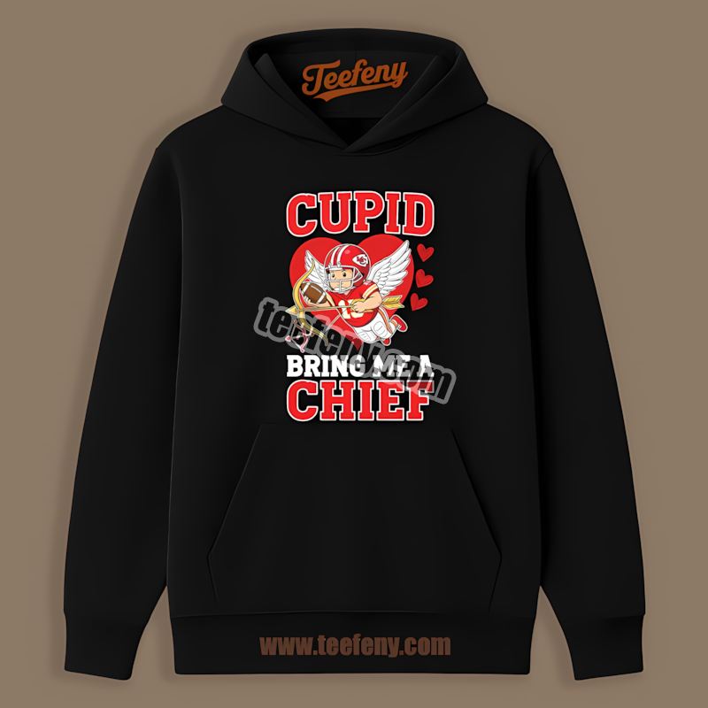 Kansas City Chiefs Valentines Cupid Bring Me A Cardinal Retro Hoodie Kansas City Chiefs Valentines Cupid Bring Me A Cardinal Retro Hoodie