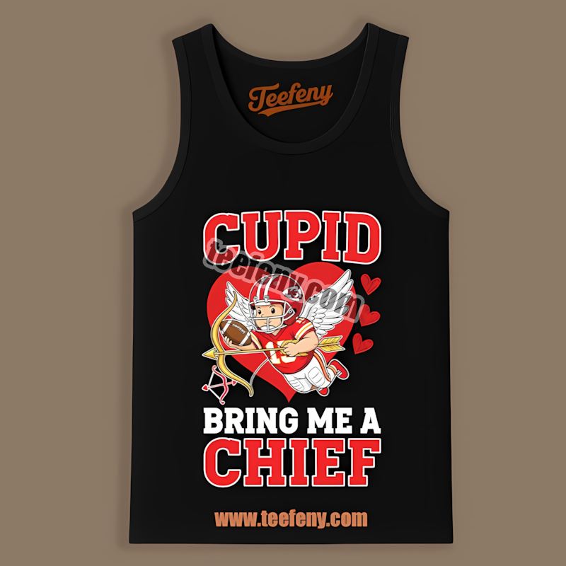 Kansas City Chiefs Valentines Cupid Bring Me A Cardinal Retro Tanktop Kansas City Chiefs Valentines Cupid Bring Me A Cardinal Retro Tanktop
