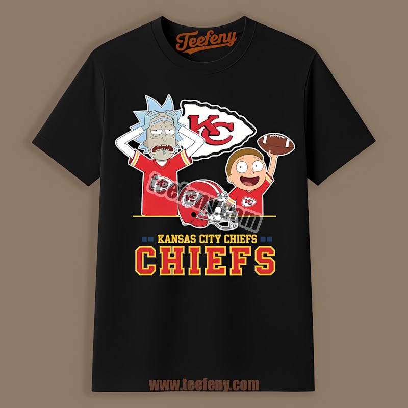 Kansas City Chiefs Vs Rick And Morty Color Shirt