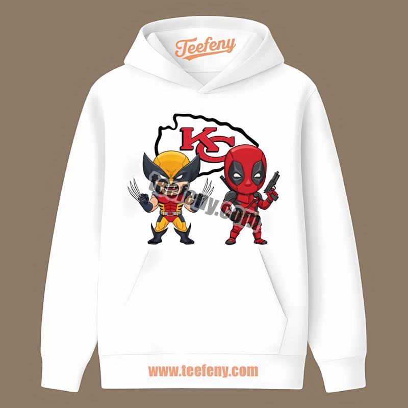Kansas City Chiefs Wolverine Deadpool Superhero Trendy Hoodie Kansas City Chiefs Wolverine Deadpool Superhero Trendy Hoodie