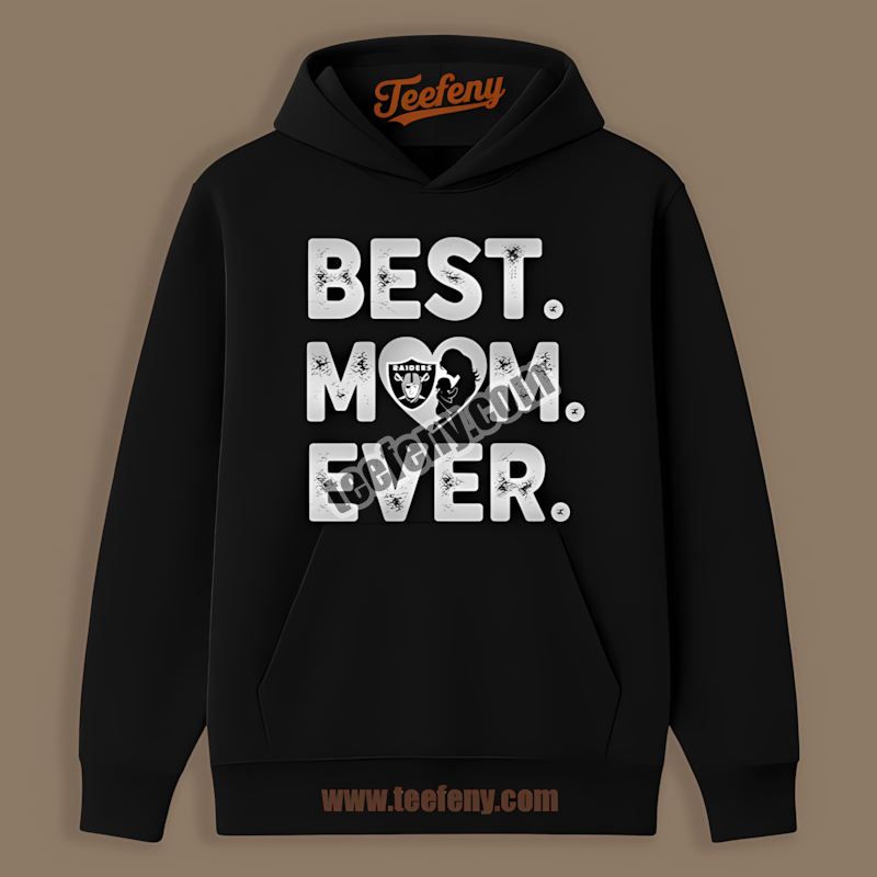 Las Vegas Raiders Best Mom Ever Heart Retro Hoodie Las Vegas Raiders Best Mom Ever Heart Retro Hoodie