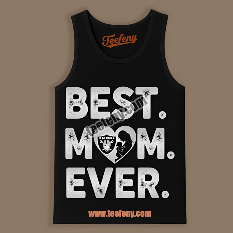Las Vegas Raiders Best Mom Ever Heart Retro Tanktop Las Vegas Raiders Best Mom Ever Heart Retro Tanktop