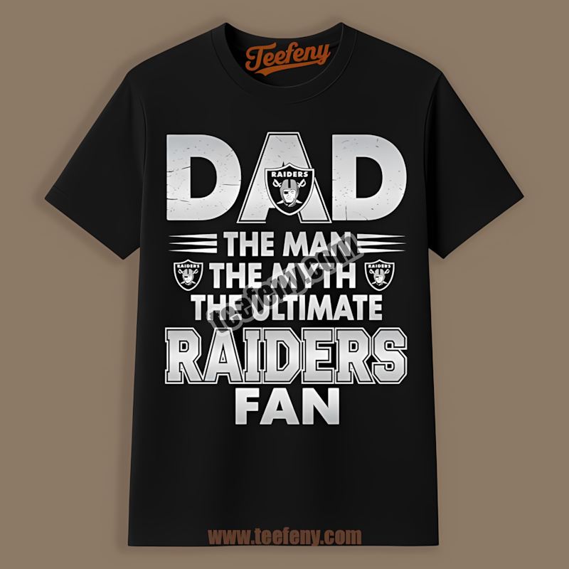 Las Vegas Raiders Dad The Man The Myth The Ultimate Fan Vintage Shirt