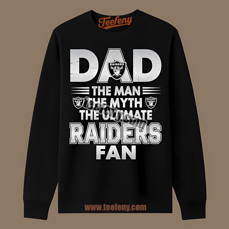 Las Vegas Raiders Dad The Man The Myth The Ultimate Fan Vintage Long Sleeve Las Vegas Raiders Dad The Man The Myth The Ultimate Fan Vintage Long Sleeve