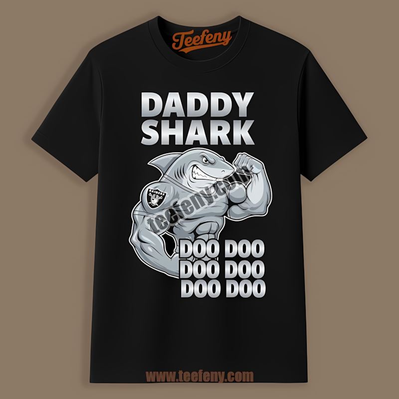 Las Vegas Raiders Daddy Shark Graphic Shirt