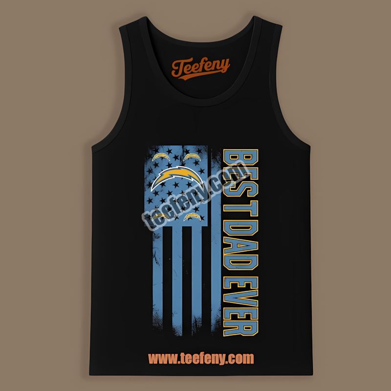 Los Angeles Chargers Best Dad Ever American Flag Classic Tanktop Los Angeles Chargers Best Dad Ever American Flag Classic Tanktop