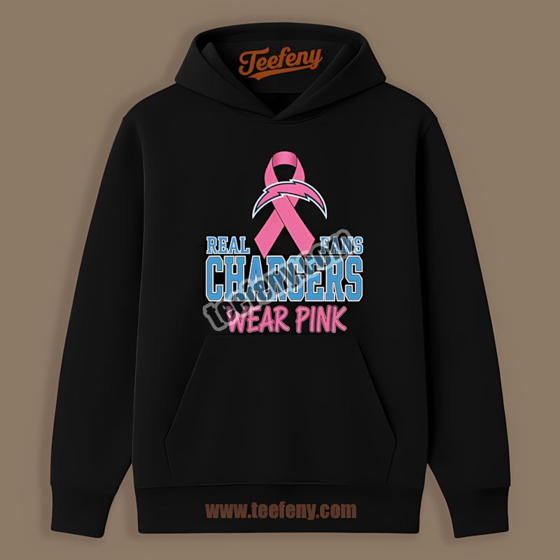 Los Angeles Chargers Breast Cancer Awareness Fans Wear Pink Hoodie Los Angeles Chargers Breast Cancer Awareness Fans Wear Pink Hoodie