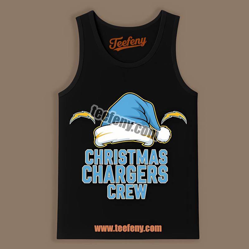 Los Angeles Chargers Christmas Crew Festive Trendy Tanktop Los Angeles Chargers Christmas Crew Festive Trendy Tanktop
