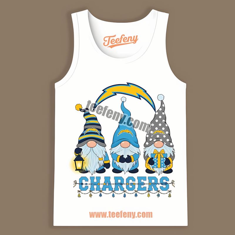 Los Angeles Chargers Christmas Gnomes Holiday Classic Tanktop Los Angeles Chargers Christmas Gnomes Holiday Classic Tanktop