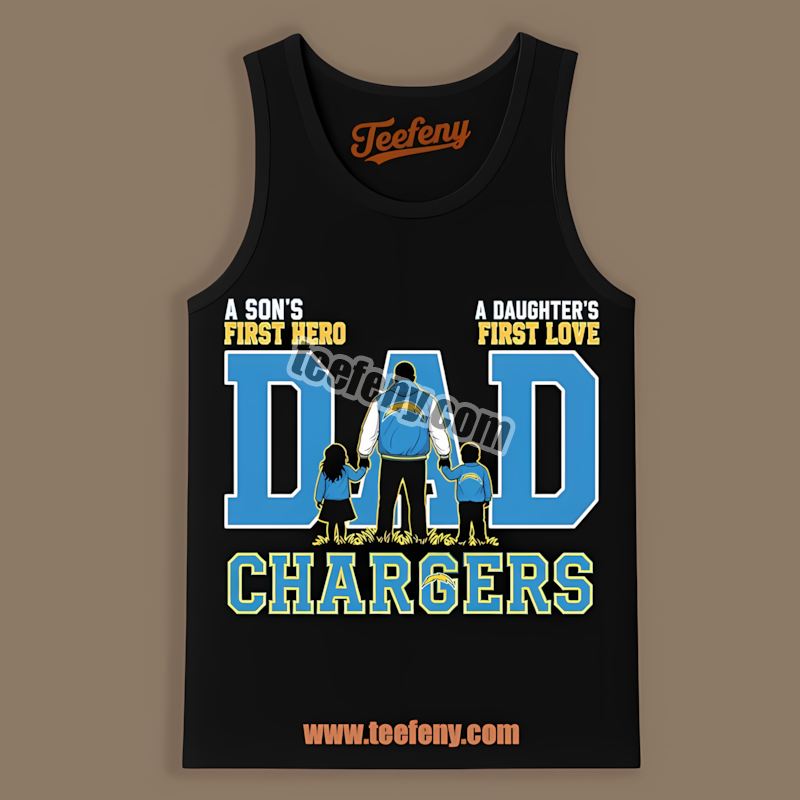 Los Angeles Chargers Dad Fathers Day Hero Family Classic Tanktop Los Angeles Chargers Dad Fathers Day Hero Family Classic Tanktop