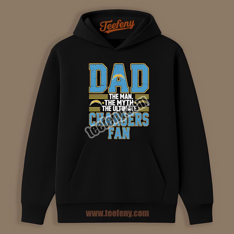 Los Angeles Chargers Dad Man Myth Fan Regular Hoodie Los Angeles Chargers Dad Man Myth Fan Regular Hoodie