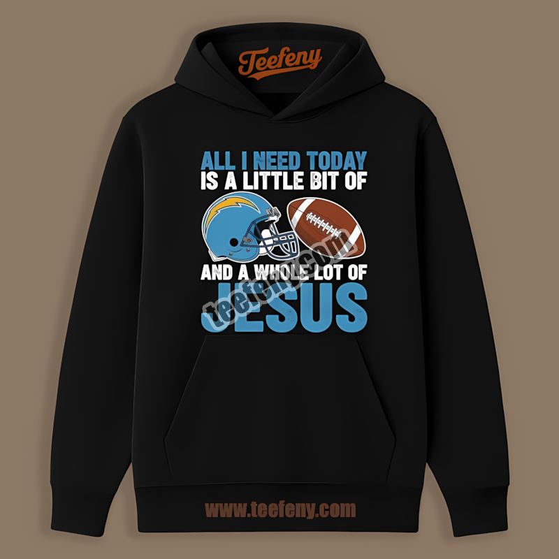 Los Angeles Chargers Football And Faith Jesus Regular Hoodie Los Angeles Chargers Football And Faith Jesus Regular Hoodie