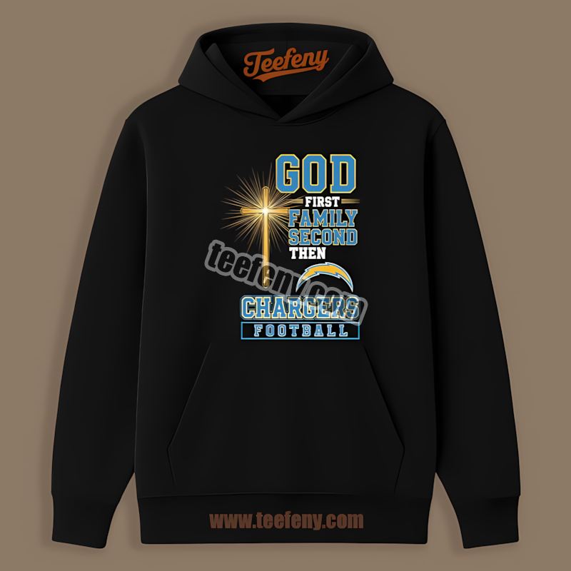 Los Angeles Chargers God Family Football Graphic Hoodie Los Angeles Chargers God Family Football Graphic Hoodie