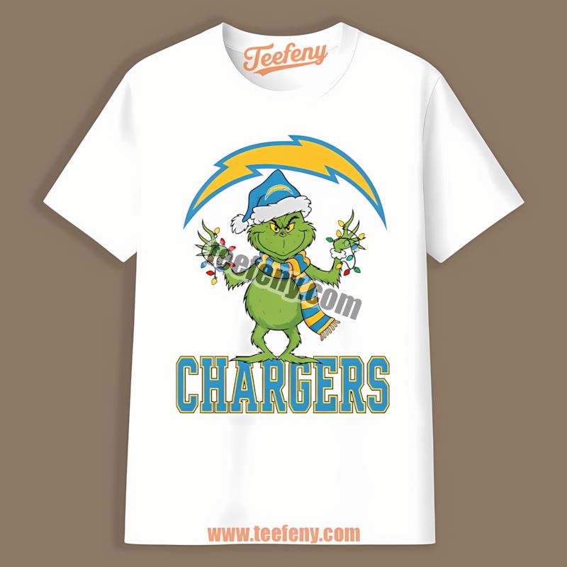 Los Angeles Chargers Grinch Christmas Humor Graphic Shirt
