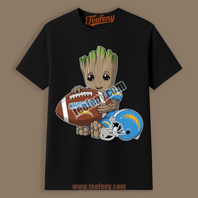 Los Angeles Chargers Groot Football Supporter Cotton Shirt
