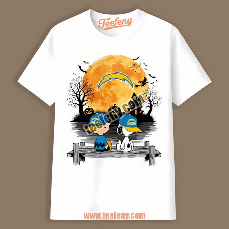 Los Angeles Chargers Halloween Charlie Brown Snoopy Color Shirt