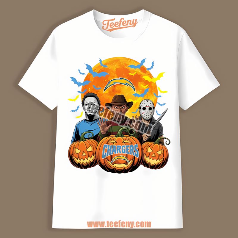 Los Angeles Chargers Halloween Jason Michael Freddy Trendy Shirt