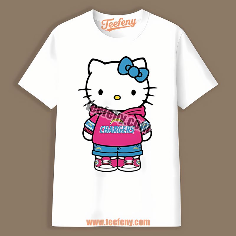Los Angeles Chargers Hello Kitty Fan Adults Shirt