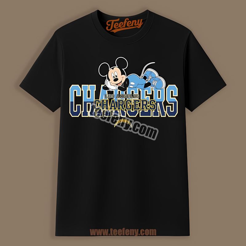 Los Angeles Chargers Mickey Mouse Fan Adults Shirt