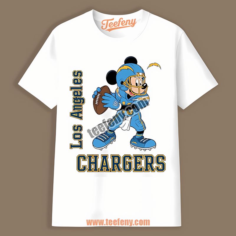 Los Angeles Chargers Mickey Quarterback Football Color Shirt
