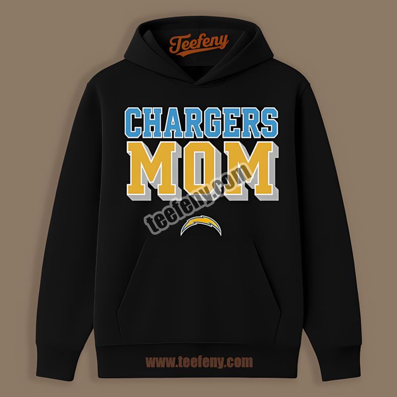 Los Angeles Chargers Mom Family Supporter Cotton Hoodie Los Angeles Chargers Mom Family Supporter Cotton Hoodie