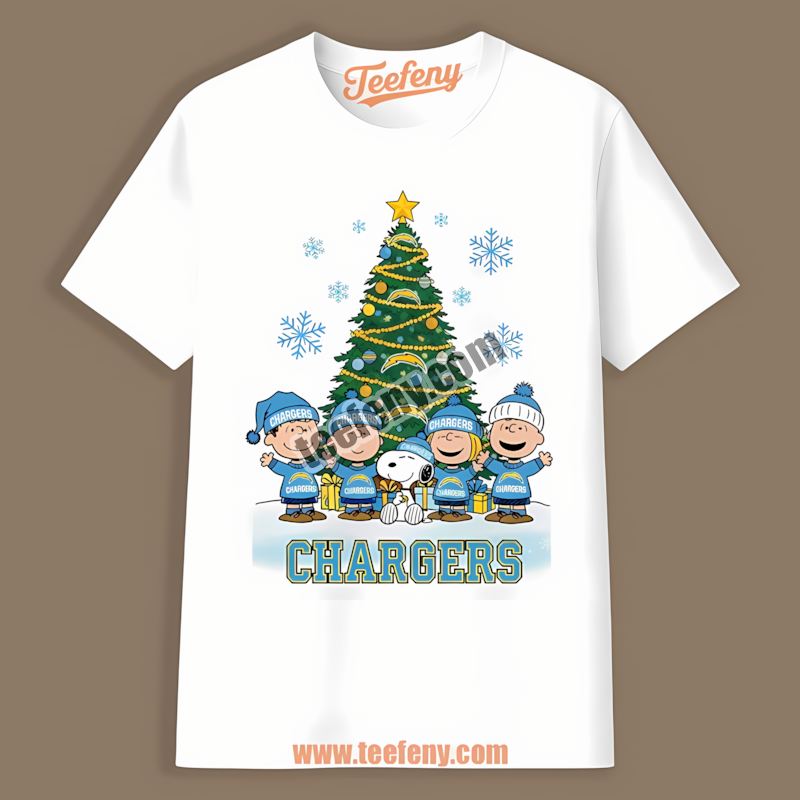 Los Angeles Chargers Peanuts Christmas Holiday Vintage Shirt