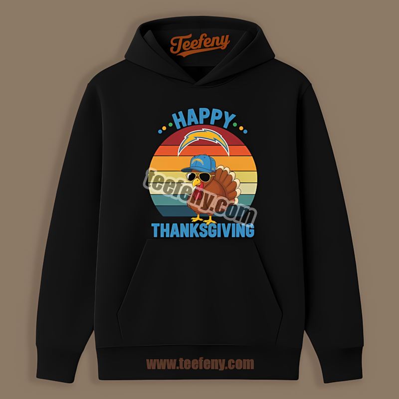Los Angeles Chargers Thanksgiving Turkey Classic Hoodie Los Angeles Chargers Thanksgiving Turkey Classic Hoodie