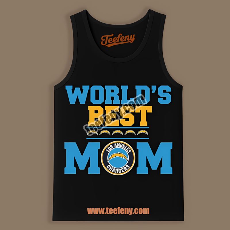 Los Angeles Chargers Worlds Best Mom Regular Tanktop Los Angeles Chargers Worlds Best Mom Regular Tanktop