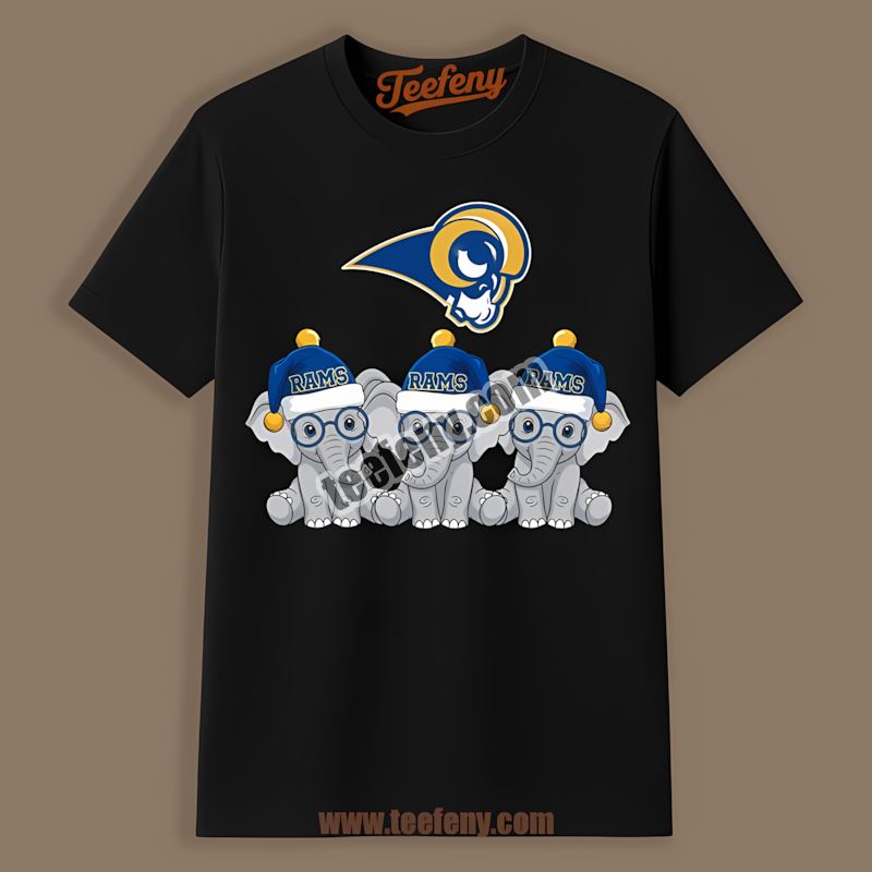 Los Angeles Rams Christmas Elephants Fan Pride Shirt