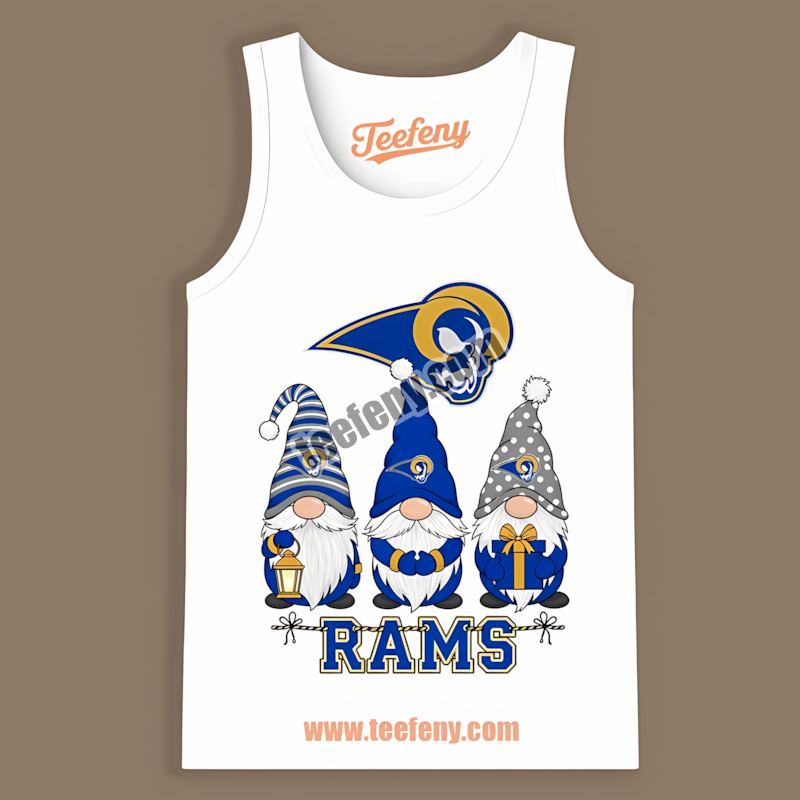 Los Angeles Rams Christmas Gnomes Unisex Fan Tanktop Los Angeles Rams Christmas Gnomes Unisex Fan Tanktop