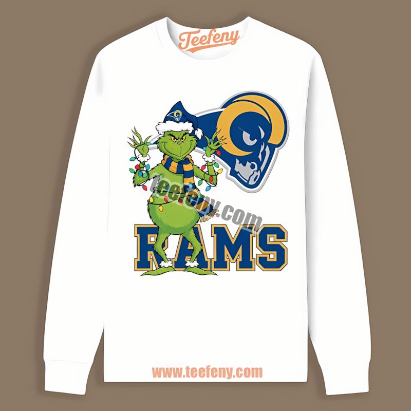 Los Angeles Rams Grinch Christmas Classic Fan Long Sleeve Los Angeles Rams Grinch Christmas Classic Fan Long Sleeve