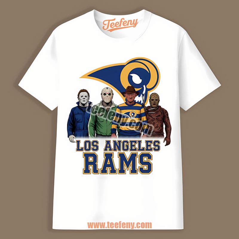 Los Angeles Rams Halloween Horror Killers Vintage Fan Shirt