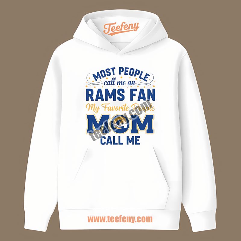 Los Angeles Rams Mom Favorite People Retro Fan Hoodie Los Angeles Rams Mom Favorite People Retro Fan Hoodie