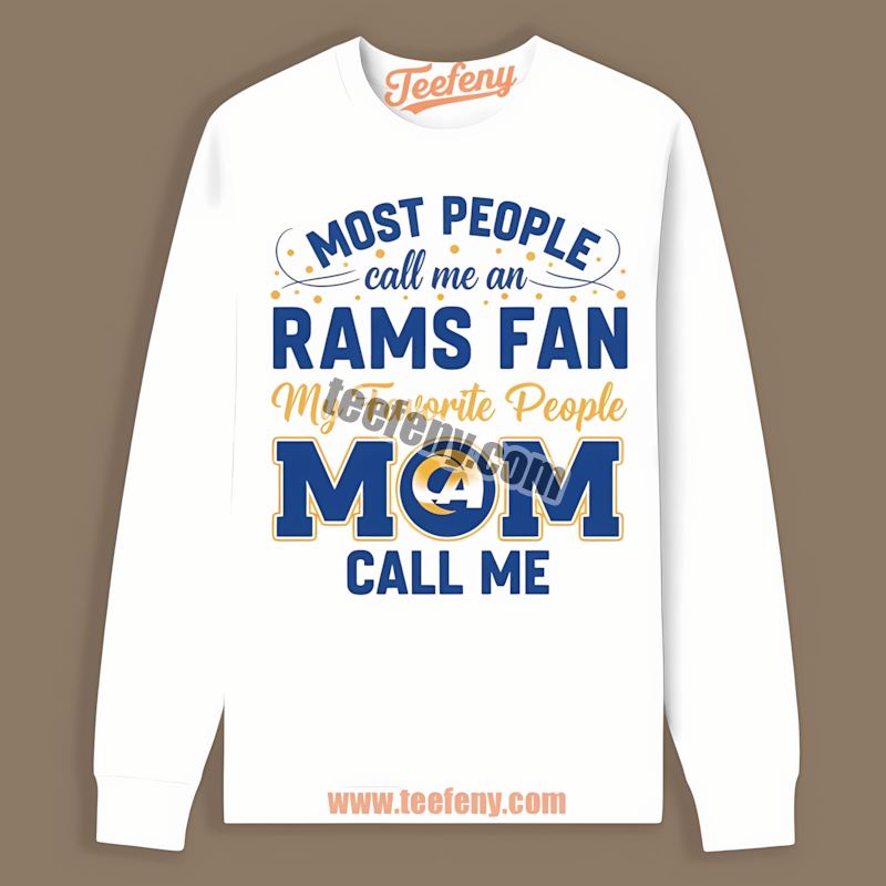 Los Angeles Rams Mom Favorite People Retro Fan Long Sleeve Los Angeles Rams Mom Favorite People Retro Fan Long Sleeve