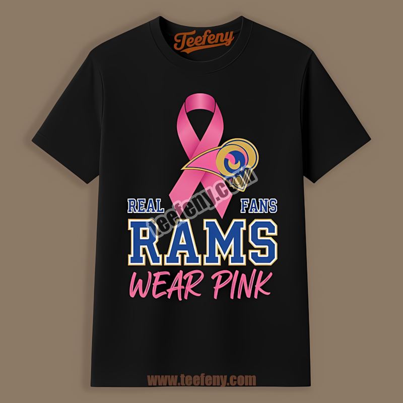 Los Angeles Rams Pink Breast Cancer Awareness Fans Shirt