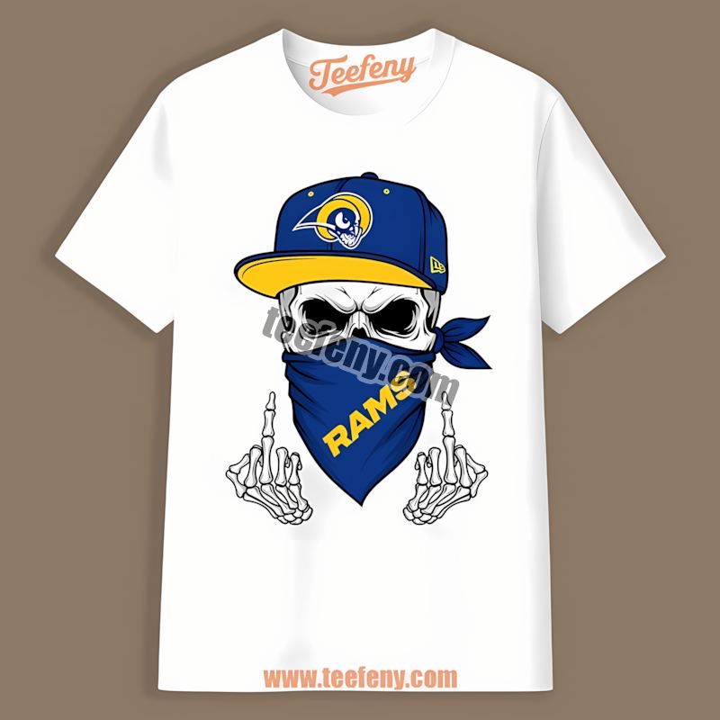 Los Angeles Rams Skull Bandana Trendy Shirt