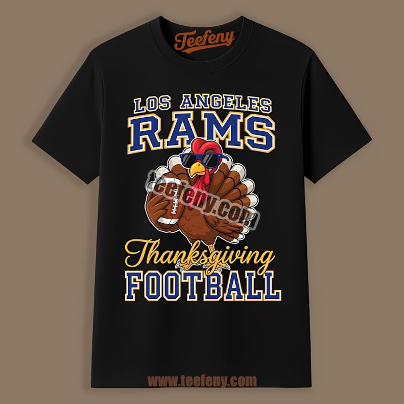 Los Angeles Rams Thanksgiving Football Turkey Graphic Shirt