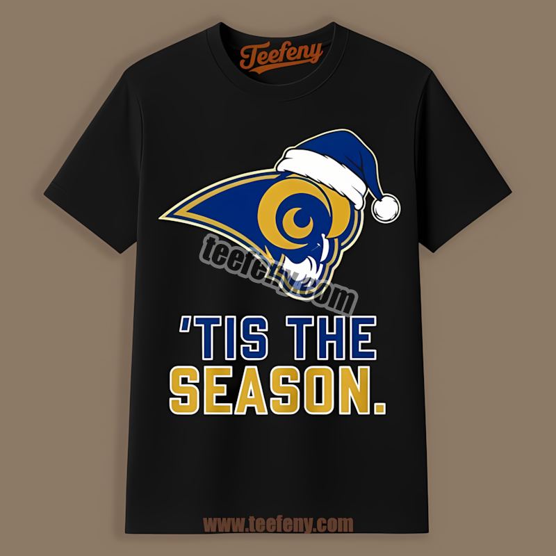 Los Angeles Rams Tis The Season Christmas Cotton Shirt