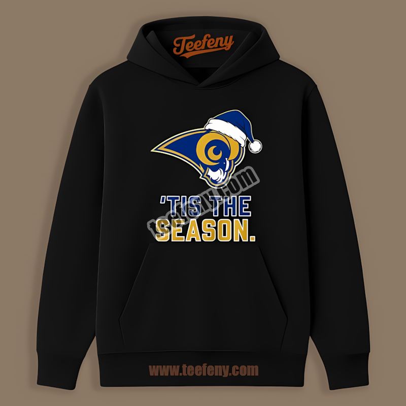 Los Angeles Rams Tis The Season Christmas Cotton Hoodie Los Angeles Rams Tis The Season Christmas Cotton Hoodie