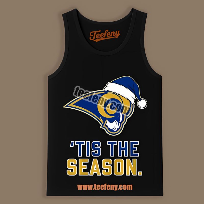 Los Angeles Rams Tis The Season Christmas Cotton Tanktop Los Angeles Rams Tis The Season Christmas Cotton Tanktop