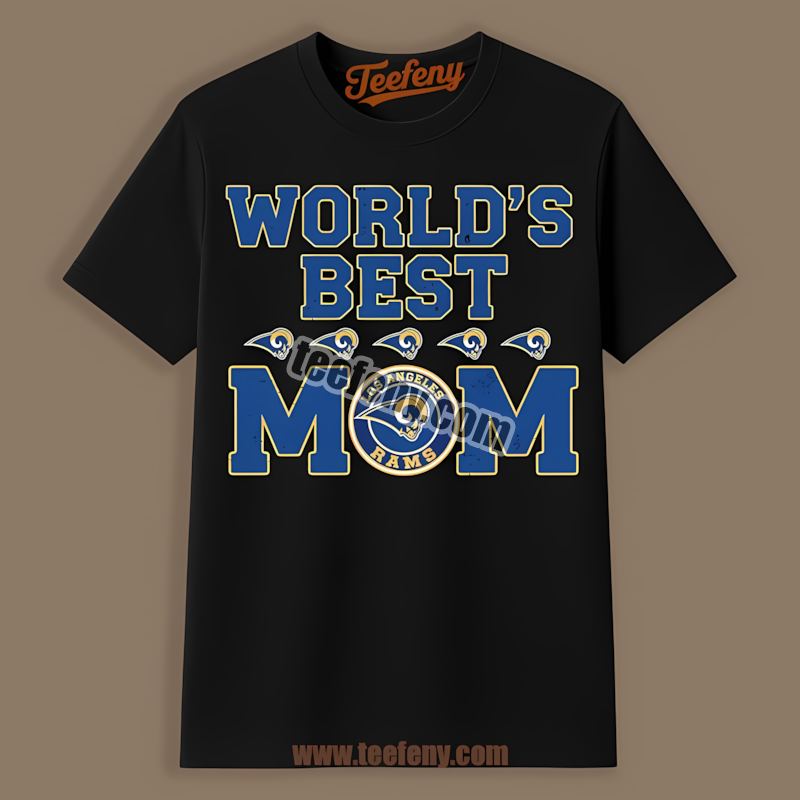Los Angeles Rams Worlds Best Mom Regular Shirt