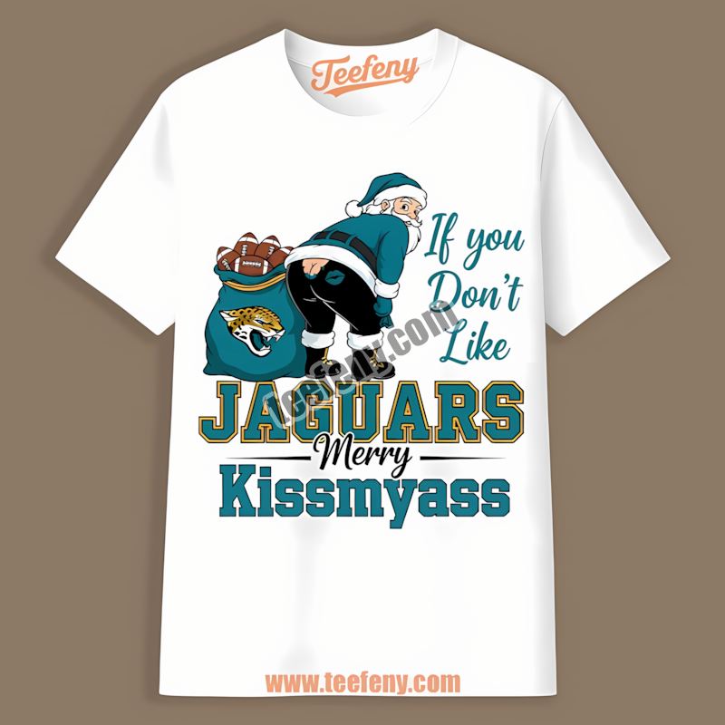 Merry Kissmyass Santa Funny Jacksonville Jaguars Adults Shirt
