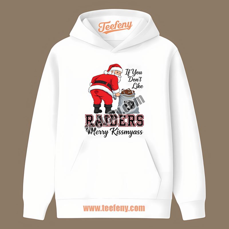 Merry Kissmyass Santa Funny Las Vegas Raiders Adults Hoodie Merry Kissmyass Santa Funny Las Vegas Raiders Adults Hoodie