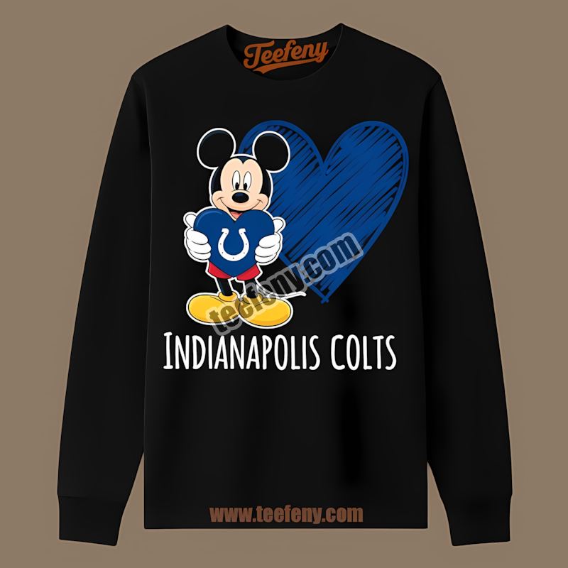 Mickey Heart Indianapolis Colts Classic Long Sleeve Mickey Heart Indianapolis Colts Classic Long Sleeve