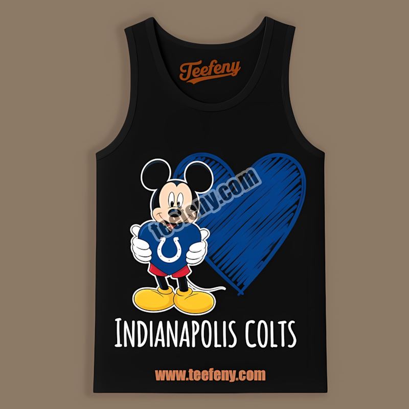 Mickey Heart Indianapolis Colts Classic Tanktop Mickey Heart Indianapolis Colts Classic Tanktop