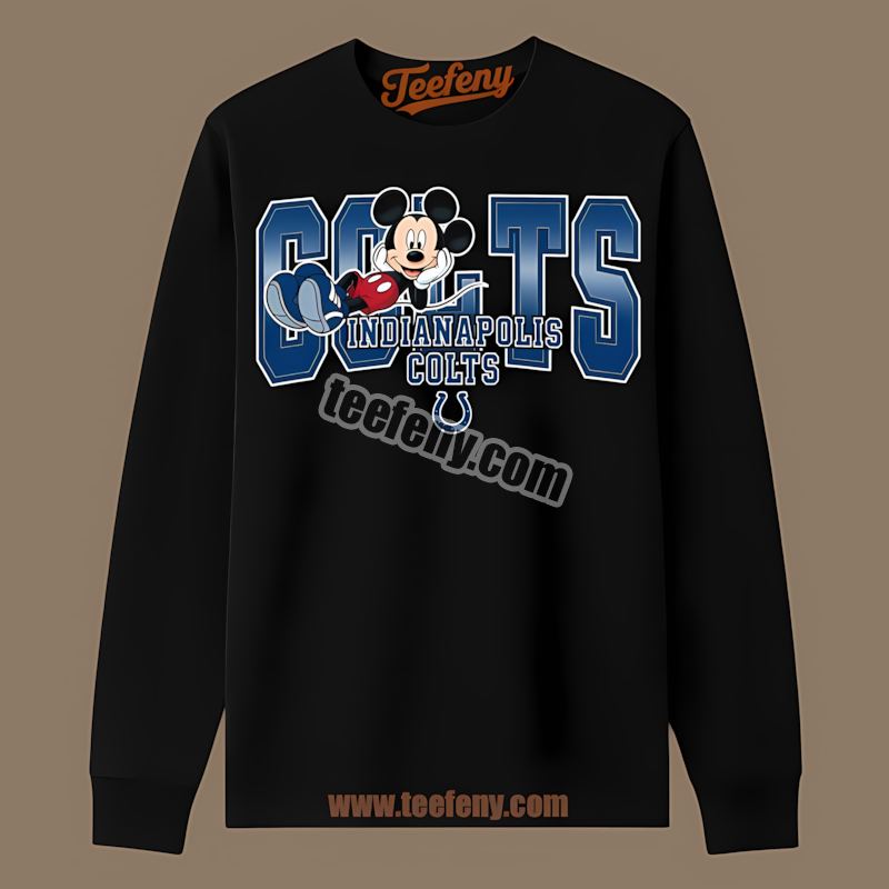 Mickey Mouse Relaxed Indianapolis Colts Graphic Long Sleeve Mickey Mouse Relaxed Indianapolis Colts Graphic Long Sleeve