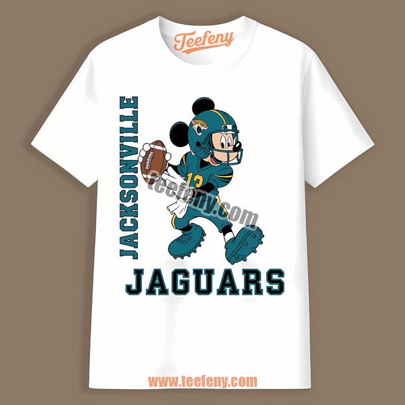Mickey Quarterback Football Jacksonville Jaguars Classic Shirt