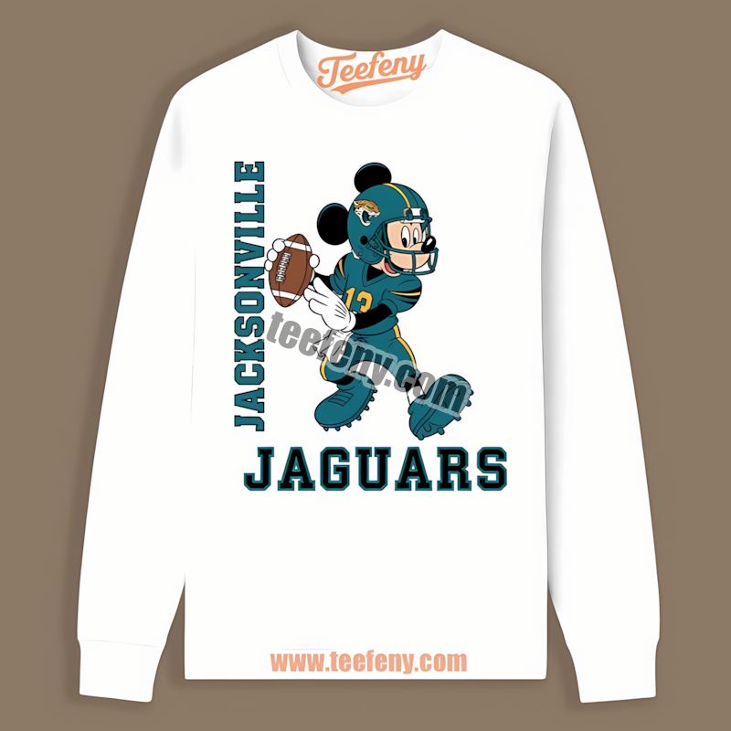 Mickey Quarterback Football Jacksonville Jaguars Classic Long Sleeve Mickey Quarterback Football Jacksonville Jaguars Classic Long Sleeve